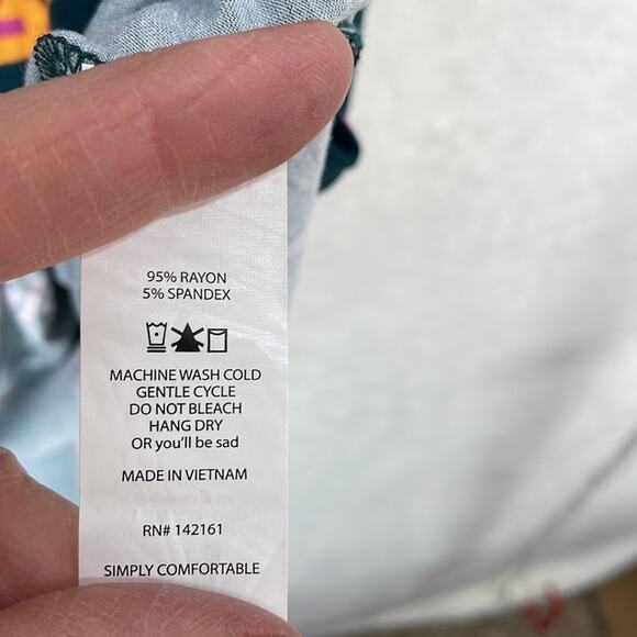 LuLaRoe Irma NWT SS Small Beautiful Pink Orange Black Oversized Tunic Top - Picture 6 of 16